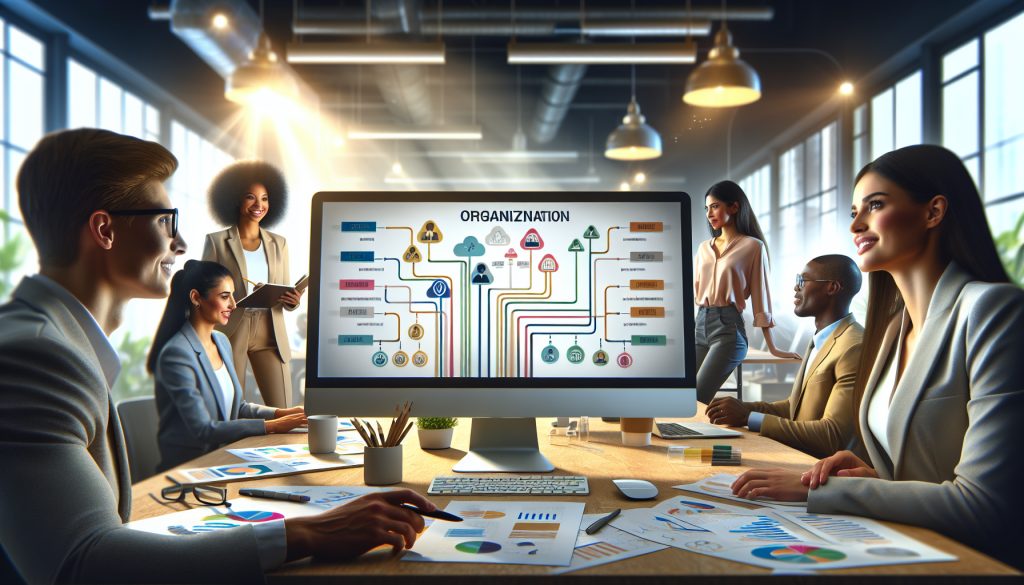 como hacer un organigrama empresarial en powerpoint